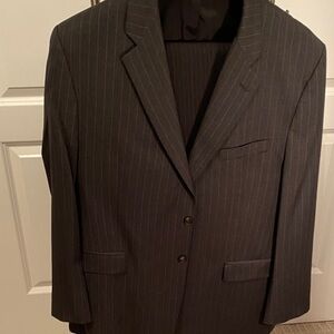 Chaps Charcoal Pinstripe Men's Suit
